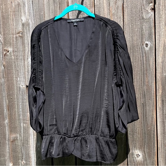 Marc New York black shirred top size small - Picture 8 of 16